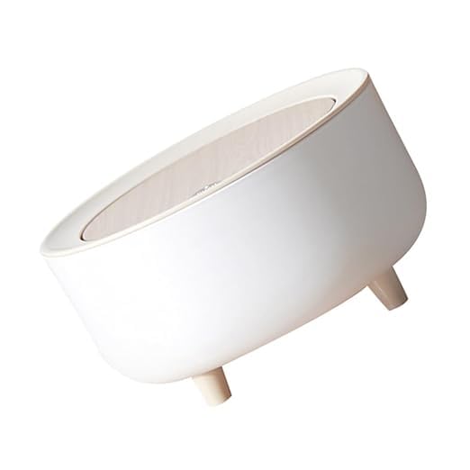 RELEMTRA Free-Standing Trash Can, Press-Type Trash Can With Lid, Large Capacity Trash Bin For Home, Bathroom, Bedroom, Office, Living Room, Home Essential - Image 1
