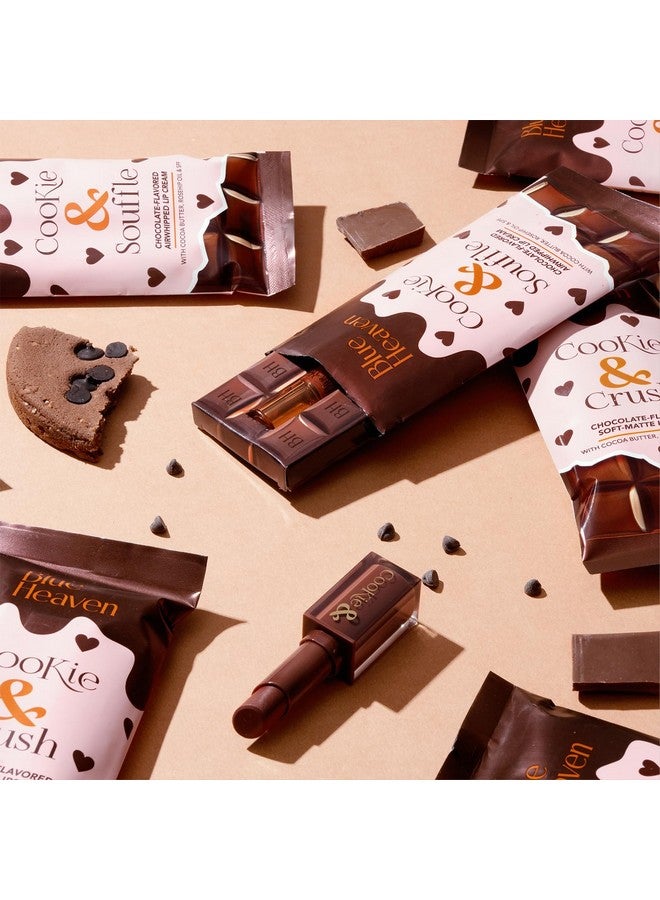 بلو هيفن أحمر شفاه كوكيز آند كراش غير لامع للنساء، أحمر شفاه يدوم طويلاً، غني بزبدة الكاكاو وزيت ثمر الورد، أحمر شفاه ناعم ومغذي - شوكولاتة ساخنة، 3.4 جرام - Image 5