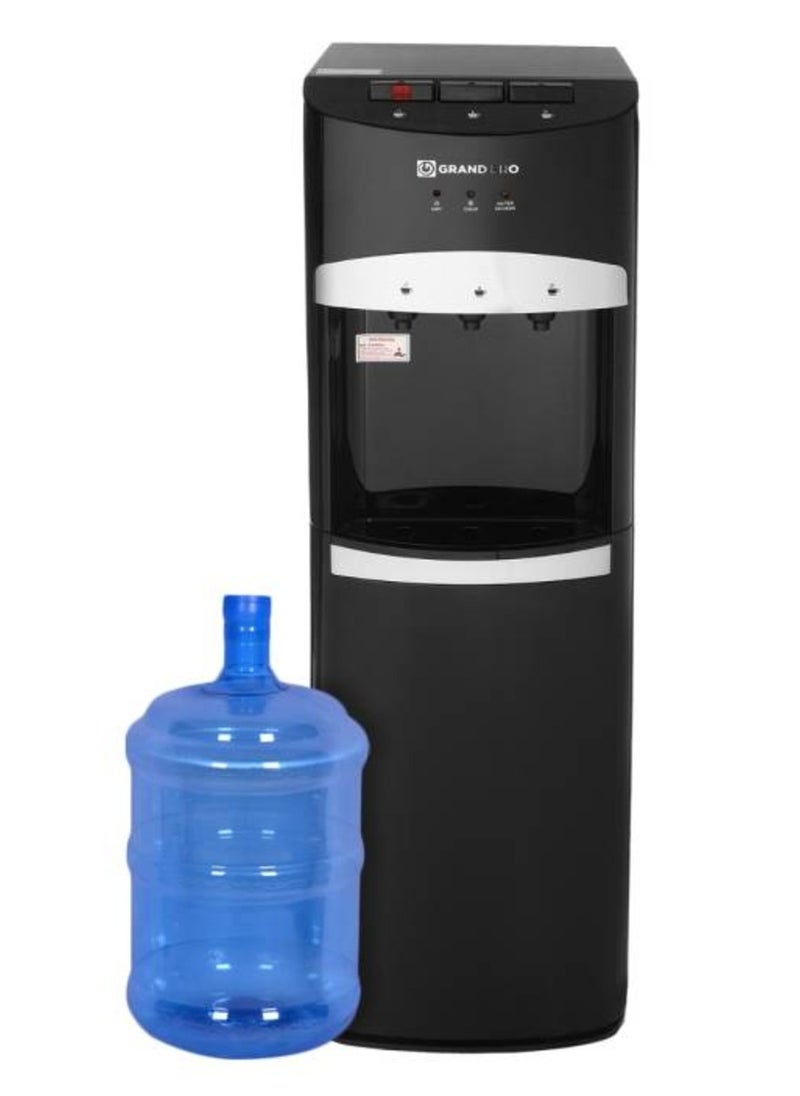 Grand Grand Water Dispenser, 3 Taps, Bottom Loading, Black, for Cold/Hot/Lukewarm Water BL-320-B  - Image 1