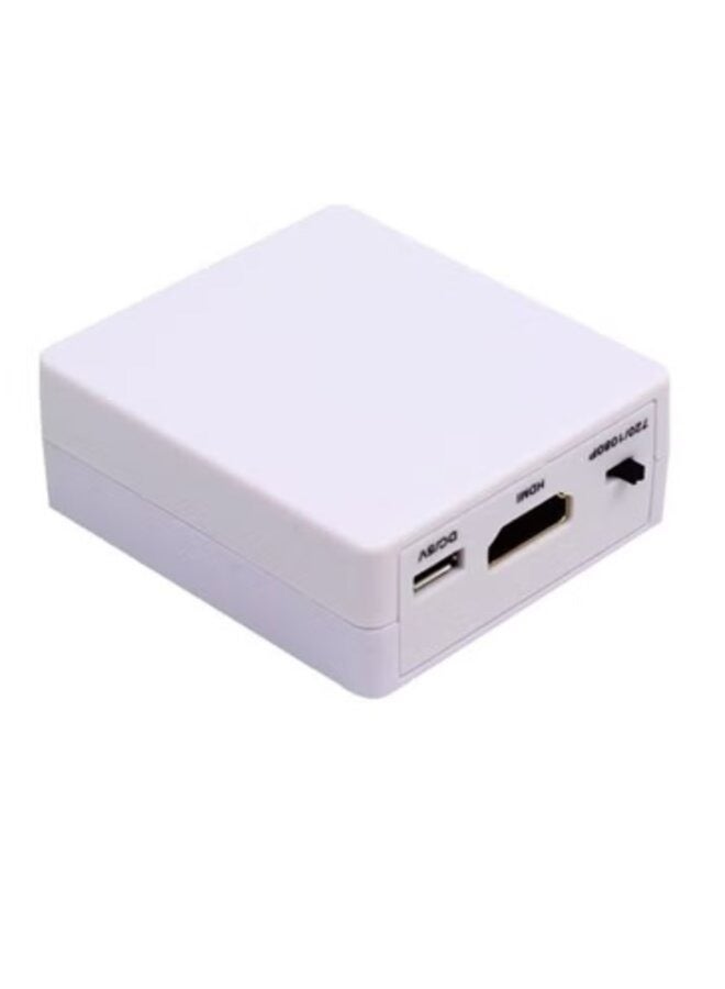 AV2HDMI Composite CVBS Adaptor Converter White  - Image 3