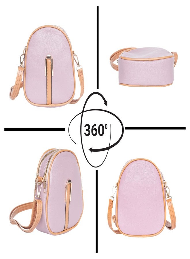 SANTORINI women Mini sling Bag | Small cross body Sling Bag for Daily Use, Travel, Dinner etc. (Purple) - Image 5