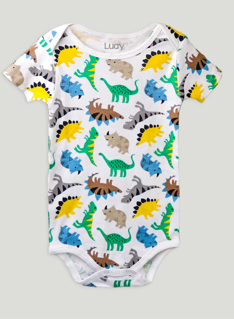 لؤي 100% Organic Cotton  Based Onesies | Sleepsuits| Night Suits|Jumpsuit | Wondersuit for Baby Boys & Baby Girls, New-Born, infants,Toddlers_ Including Vibrant Pattren & Colors Create festive look