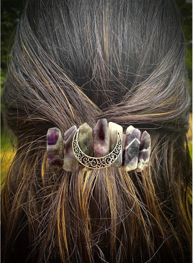 LQQQL Hair Clip Sticks For Long Hair Stick Slide Irish Hair Accessories (Amethyst Clip) - Image 4