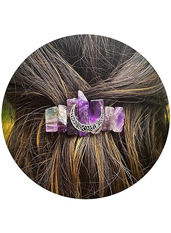 LQQQL Hair Clip Sticks For Long Hair Stick Slide Irish Hair Accessories (Amethyst Clip) - Image 2