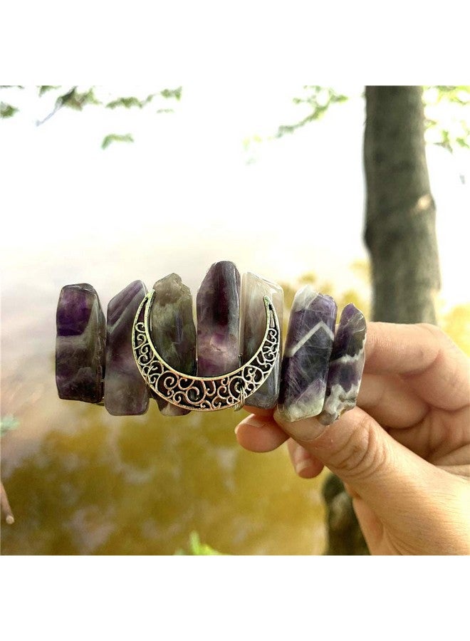 LQQQL Hair Clip Sticks For Long Hair Stick Slide Irish Hair Accessories (Amethyst Clip) - Image 3