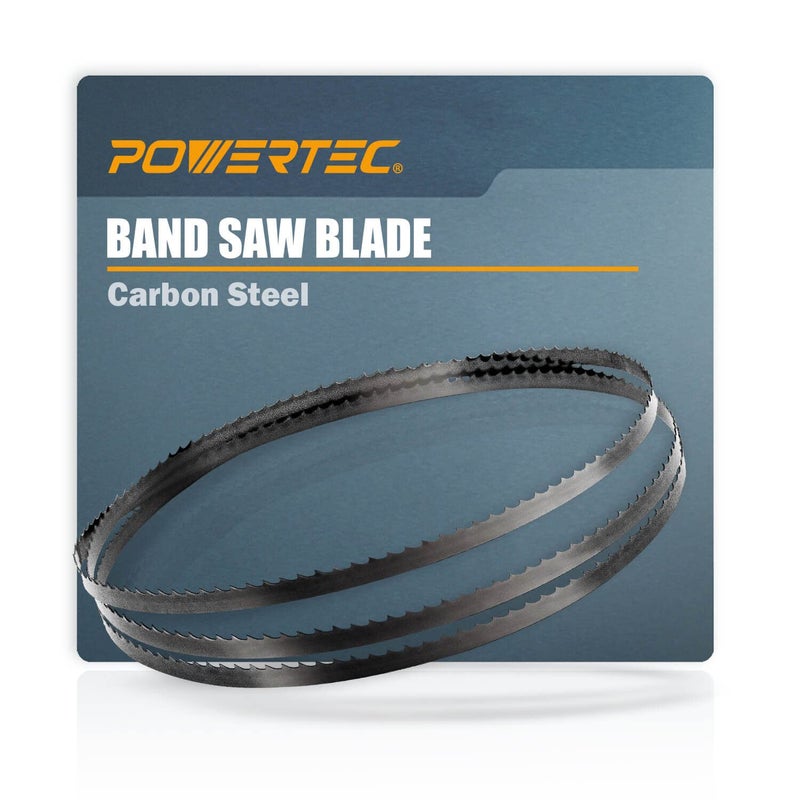 POWERTEC 59-1/2 Inch Bandsaw Blades, 3/8" x 18 TPI Band Saw Blades for Wen 3959, Sears Craftsman, Porter-Cable, Ryobi, Delta, B&D and Skil 9" Band Saw for Woodworking, 1 Pack (13104XV) - Image 1