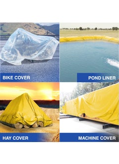 TUFFPAULIN TUFFPAULIN 18FT X 15FT 120 GSM Yellow Tarpaulin Tirpal Tadpatri Tharpai Thadika Extra Strong Reinforced Eyelets UV Resistant 100 Waterproof Virgin 6 Layer MLCL 3D Rib Technology1 No  - Image 4