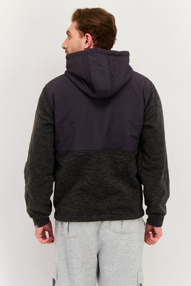 Hurley Men Sportswear Fit Long Sleeve Outdoor Jacket, Grey Heather - Image 4