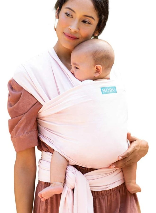 Moby Classic Baby Wrap - Baby Sling Carrier for Newborn to Toddler - Carrier Slings - Perfect Baby Holder for Mom & Dad - Adjustable for All Body Types - Can Carry Babies up to 33 lbs - Rose Quartz - Image 1