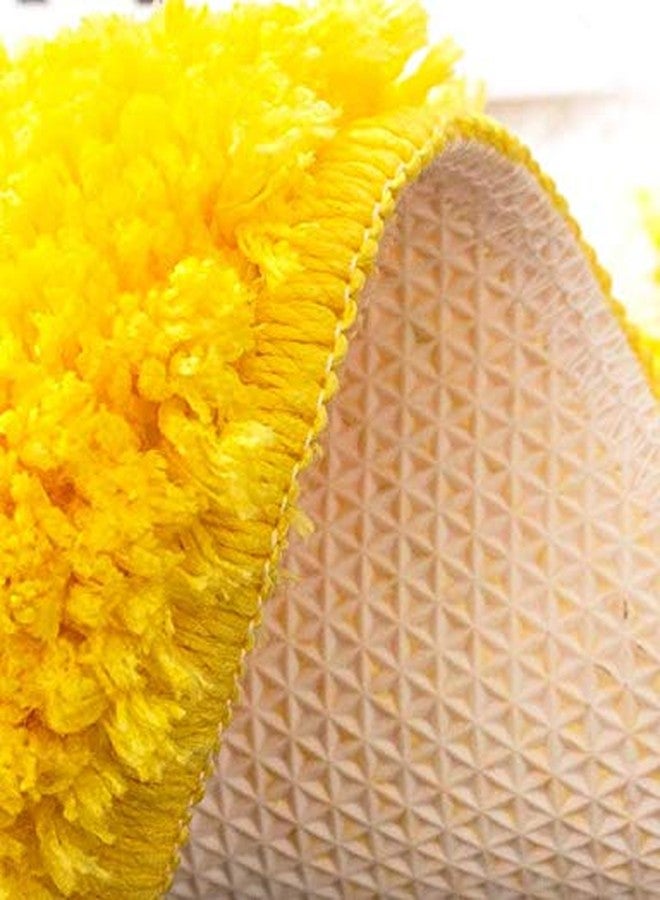 FANSSMILE Lemon Cartoon Rug Carpet Water Absorption Non-Slip Kid's Bedroom Bathroom Door Mat Home Decor(Lemon) - Image 4