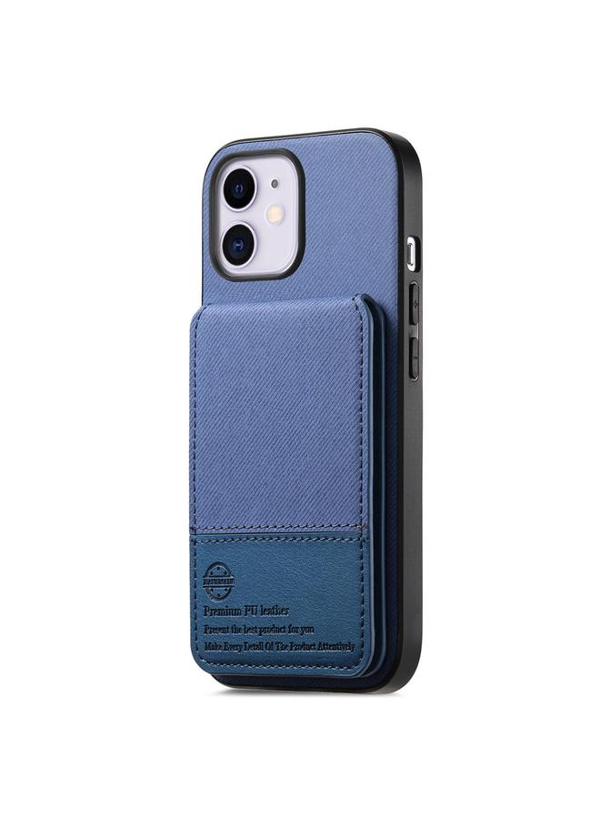 Zaboon Case For iPhone 11 Twill Fabric Leather Vertical Flip RFID Card Bag Phone Case - Image 2