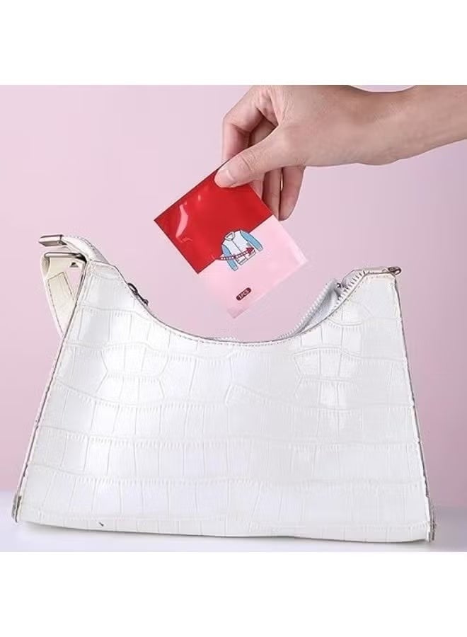 مناديل مبللة لإزالة البقع عن الملابس، مزيلة للبقع بتركيبة فعّالة، مغلفة بشكل فردي للاستعمال مرة واحدة لإزالة بقع الملابس الطارئه، مناديل شخصية لإزالة البقع مثل بقع الزيت وغيرها من البقع، بحجم مثالي للسفر والجيب 60قطعه - Image 5