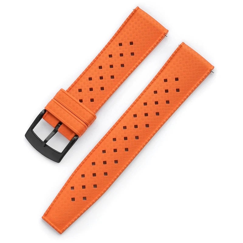 Bluejw Fluororubber 20mm 22mm Replacement Watch Straps for Swatch X Blancpain – Soft, Breathable, Durable FKM Rubber Sport Diving Watchbands - Image 1