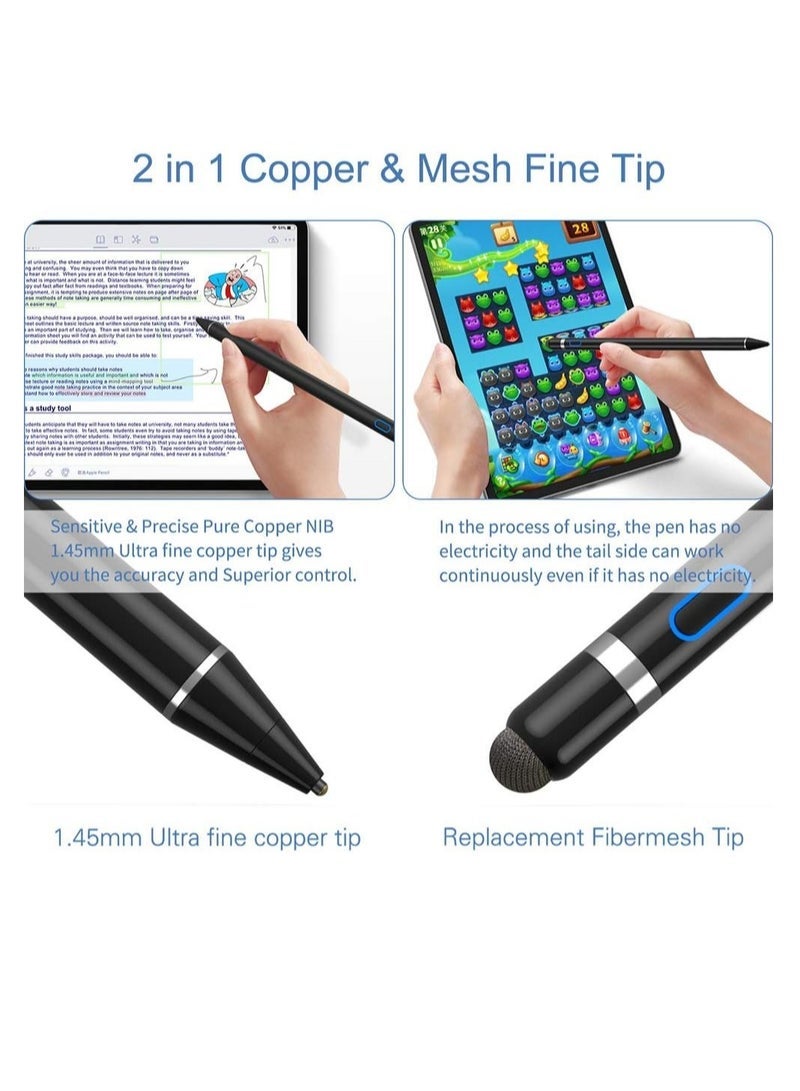 Gravity Active Stylus Compatible with iOS&Android Touch Screen, Digital Pen for iPad, Cellphone&Tablet, Stylus Pen for iPad, iPad Pro/Air/Mini, iPhone, Capacitive Pencil for Handwriting&Drawing - Image 3