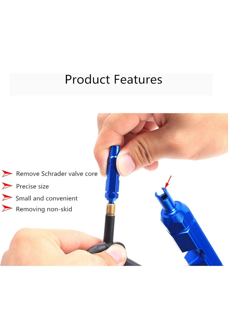 Oasisgalore 3-in-1 Multifunction Bike Valve Core Removal Tool - Cycling Tire Repair Kit for Presta and Schrader Valves.  - Image 3