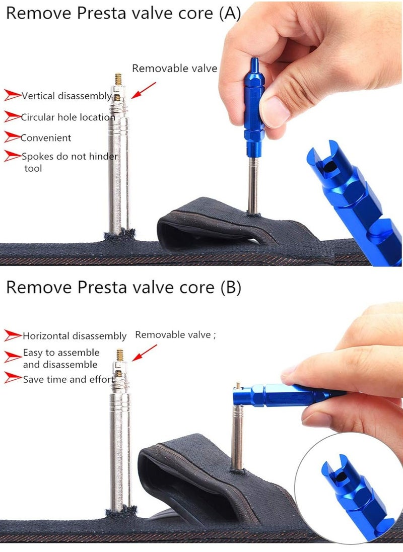 Oasisgalore 3-in-1 Multifunction Bike Valve Core Removal Tool - Cycling Tire Repair Kit for Presta and Schrader Valves.  - Image 4