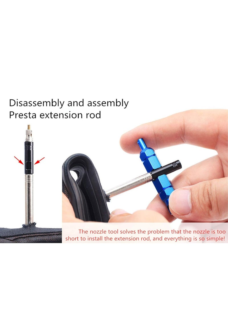 Oasisgalore 3-in-1 Multifunction Bike Valve Core Removal Tool - Cycling Tire Repair Kit for Presta and Schrader Valves.  - Image 5
