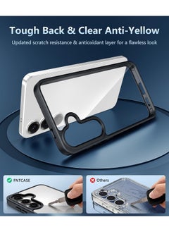 ماركة غير محددة جراب متوافق مع هاتف Samsung Galaxy S25 Plus، مقاوم للصدمات بدرجة عسكرية ومضاد للاصفرار، يدعم الشحن اللاسلكي، جراب هاتف نحيف واقٍ مع غطاء كامل لهاتف S25 Plus (أسود)  - Image 4