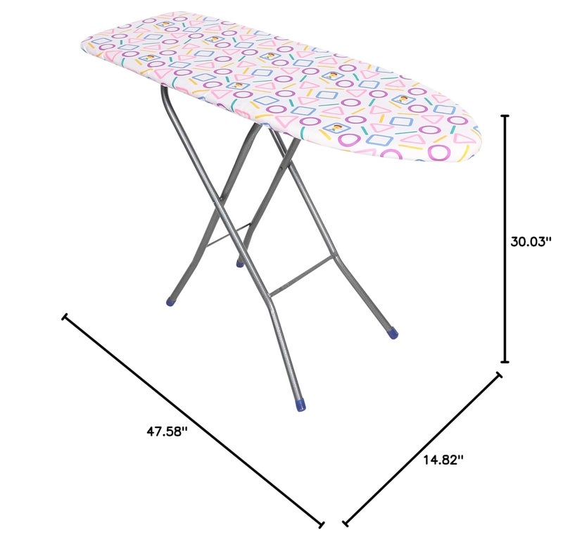 FLIPZON FLIPZON Wooden Self Standing 15 Folding Premium Ironing BoardTable with Iron Holder Foldable Adjustable 122 x 38 cm Make in India  - Image 2