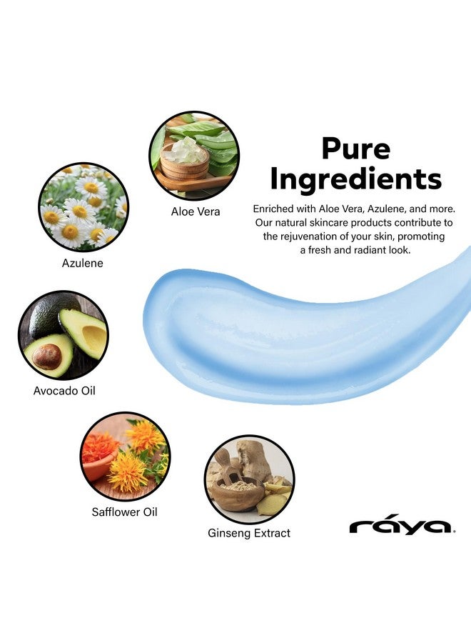 رايا كريم رايا أزولين (301) | كريم مرطب للوجه ليلاً ونهاراً للبشرة المختلطة والحساسة | يُنقّي البشرة ويُنشّطها | مصنوع من أزولين مُهدئ - Image 2
