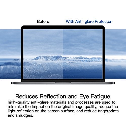 FFORITO [2 Pack] Anti Glare Laptop Screen Protector Compatible with 2016-2022 MacBook Pro 13" Model A1706 A1708 A1989 A2159 A2289 A2251 A2338(M1) M2 Chip, Anti Scratch & Fingerprint-proof Screen Protector - Image 2
