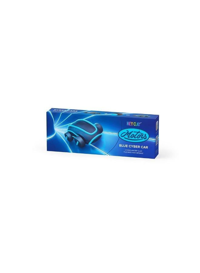 Hey Clay Motors Blue Cyber Car - Image 1