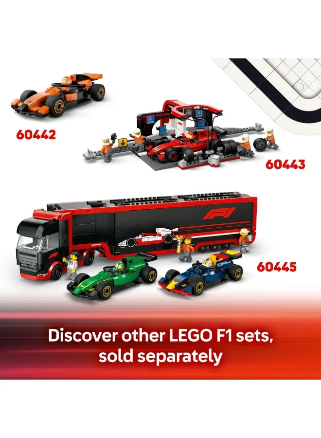 LEGO City F1® Williams Racing & Haas F1® Race Cars Vehicle Toy Set 60464 (92) Pieces