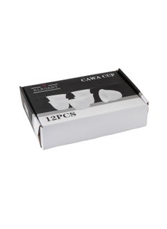 Elegant A set of silver and white porcelain Arabic coffee cups, 12 pieces  - Image 3