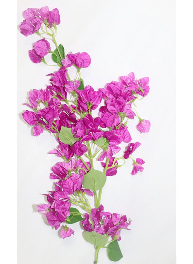 نيبمينينت 4 أغصان من زهور البوغنڤيليا (الجهنمية) الصناعية مع غصن شجرة قرمزي داكن 115×20سم - Image 2