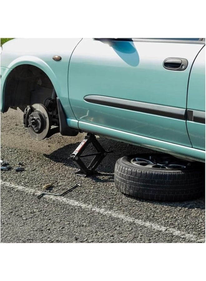 أداة احترافية موفرة للجهد لتغيير إطارات السيارات - مفتاح قوي للرافعات المقصية اليدوية - سعة 1.5 طن - عملية ومتينة للسيارات والمركبات - Image 2