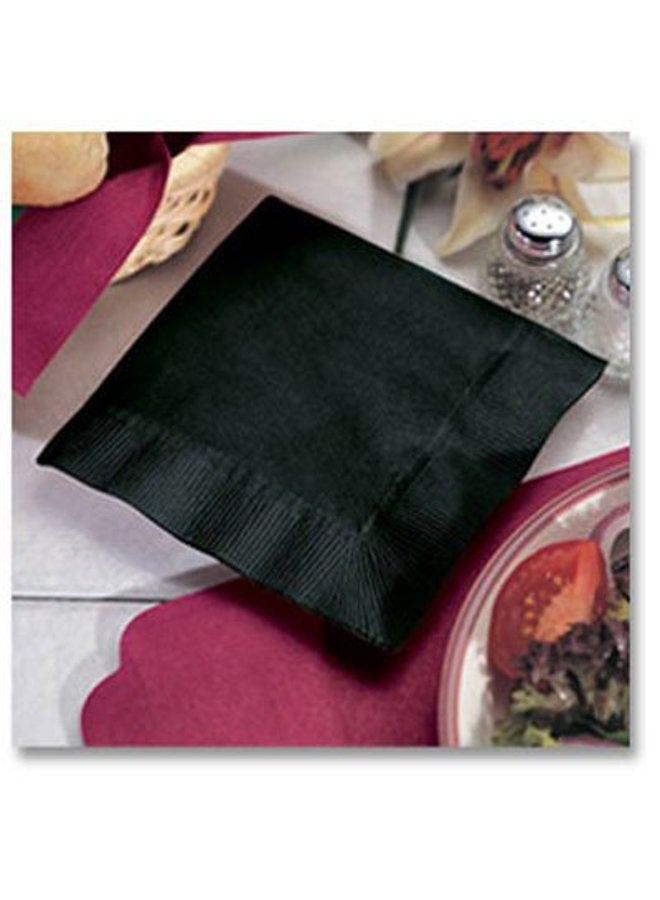 Hoffmaster 020212 Beverage Napkin, Coin Embossed, 1-Ply, 1/4 Fold, 10" Length x 10" Width, Black (4 Packs of 250) - Image 4