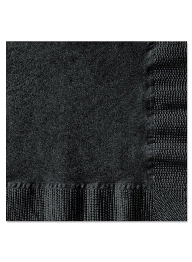 Hoffmaster 020212 Beverage Napkin, Coin Embossed, 1-Ply, 1/4 Fold, 10" Length x 10" Width, Black (4 Packs of 250) - Image 3