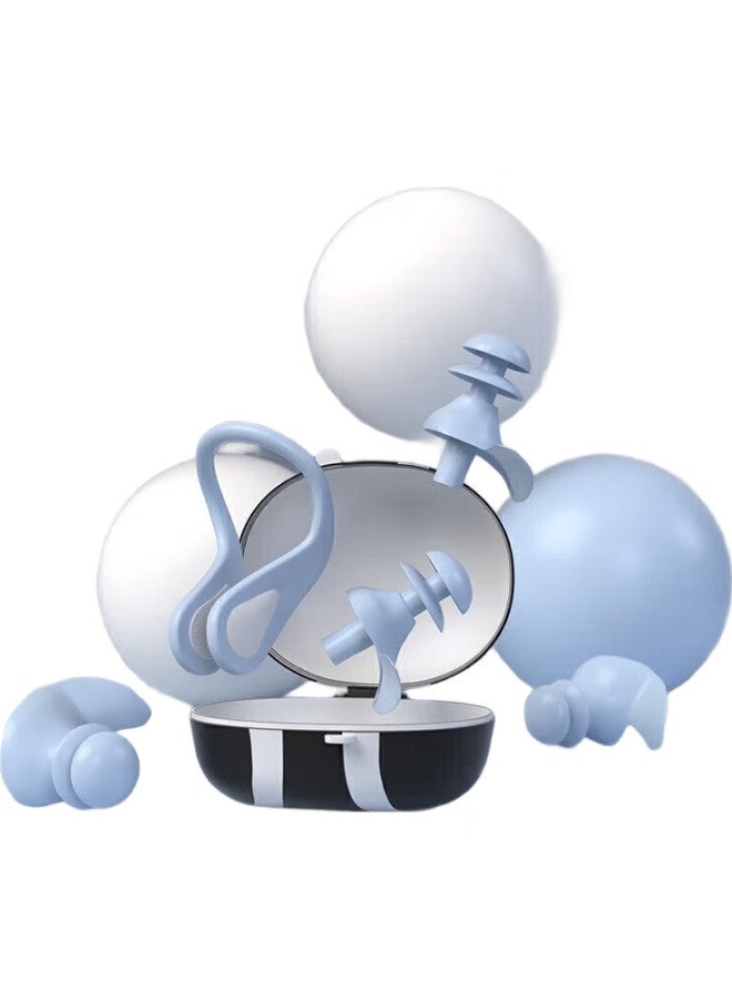 Swans Swimming Earplugs, Waterproof, Professional Nose Clip, For Men, Women And Children, Bath And Shower, Ear Protection, Anti-Water Inlet Device, Equipment, Spb121-5, Gray - Image 3