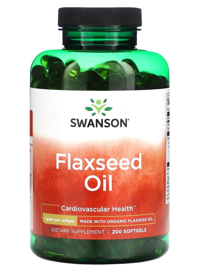 Flaxseed Oil 1 g 200 Softgels