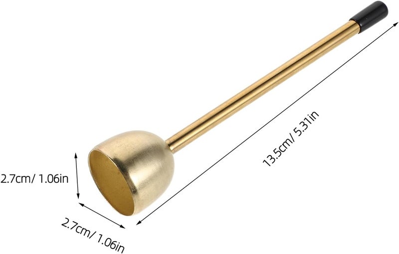 Uonlytech Metal Flame Extinguisher Bell with Long Handle Wick Snuffer for Secure Candle Fire Extinguishing Suitable for Home Decor and Festival Use - Image 2