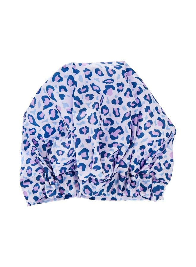 Red by Kiss Kids Shower Cap Reusable Waterproof Washable Hair Caps For Kids Shower Caps For Boys And Girls (Leopard)  - Image 4