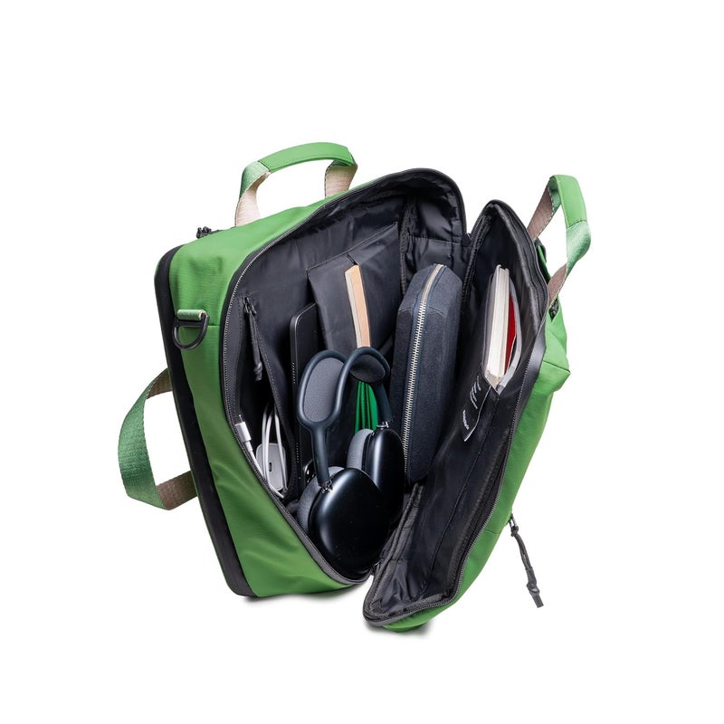 Daily Objects حقيبة بيڤوت بريفس باك للرجال والنساء | تناسب لابتوب/ماك بوك برو/إير بحجم 13/14/15.6 بوصة | خفيفة الوزن | حقيبة ظهر أنيقة | للاستخدام اليومي/المكتب/السفر | متعددة الجيوب | حزام قابل للتعديل - Image 2