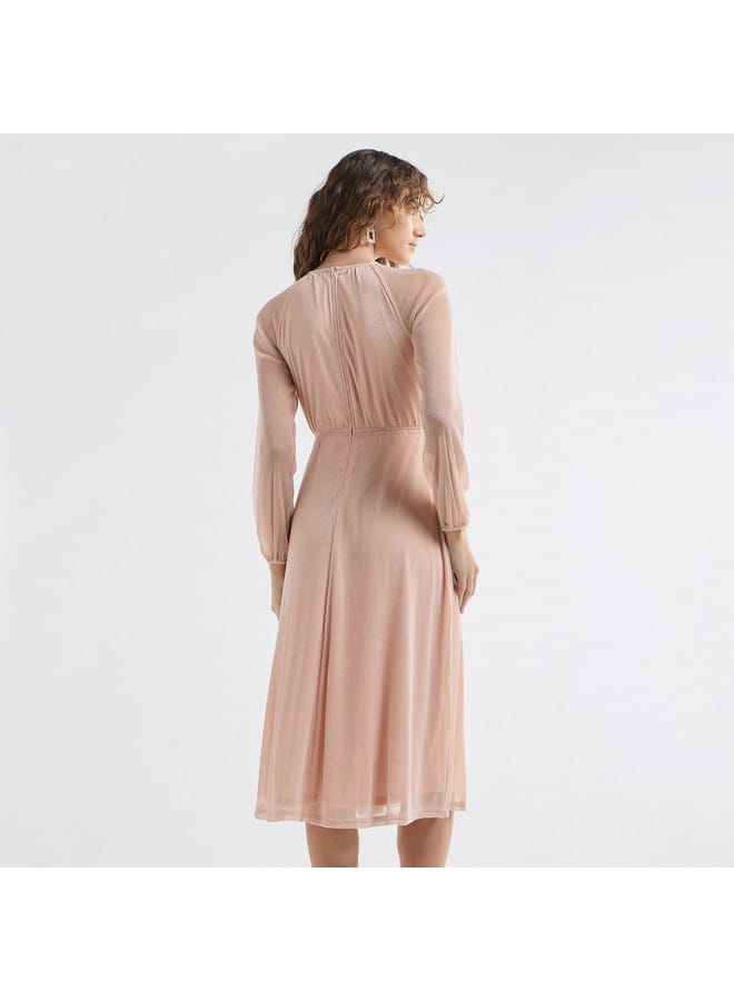 Splash FAV Blush Long Sleeve Dress  - Image 3
