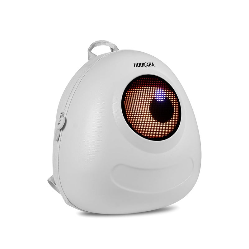 Hookaba Store Hookaba GlowBuddy LED Eyes Backpack | Kids Smart Bag With App Control, Programmable Screen & Water Resistant | For School, Picnic, Travel | Mini Digital Daypack For Girls & Boys - Image 1