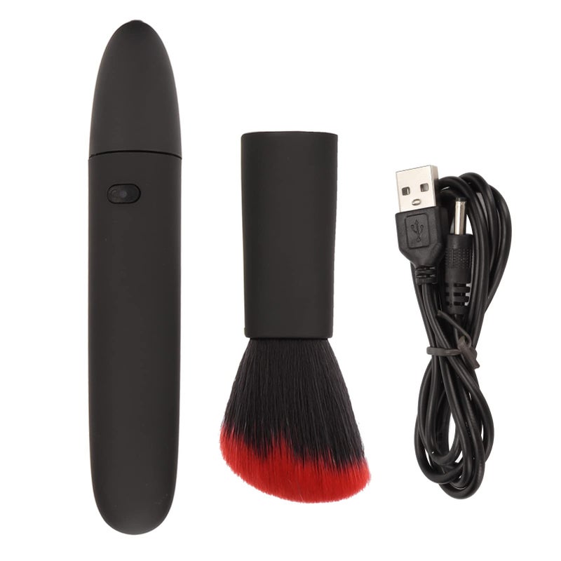 10 Motorized Rechargeable USB Vibration Makeup Brush Multifunctional Loose Powder Brush for Concealer or Blush