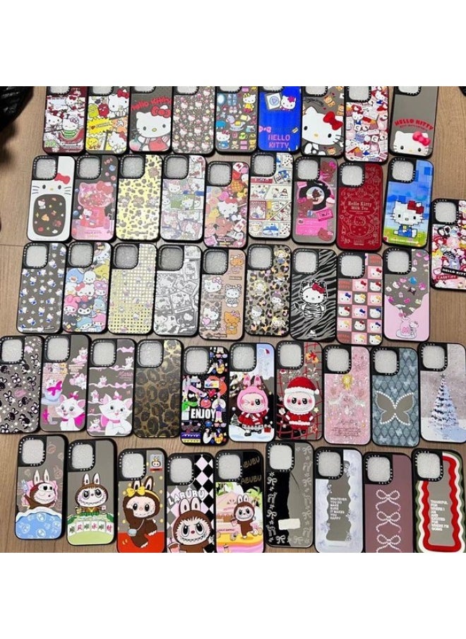 General Plan Tide Brand C For Iphone16promax For Iphone15 Mobile Phone Case Mirror 14P Anti-fall 13 Protective Cover-Color:Mirror [clow Crayon Shin-chan]-Applicable Models:For Iphone12pro