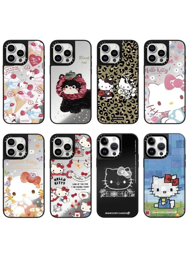 General Plan Tide Brand C For Iphone16promax For Iphone15 Mobile Phone Case Mirror 14P Anti-fall 13 Protective Cover-Color:Mirror [clow Crayon Shin-chan]-Applicable Models:For Iphone12pro