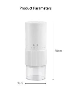EqiEch Electric Coffee Grinder with 30 External Adjustable Settings, Rechargeable Automatic Coffee grinder with 25g Capacity,Conical Burr Coffee Grinder with Crank for Travel, Camping, Office, Espresso, Pour Over, etc  - Image 2