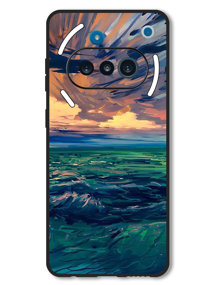 Theodor Case Compatible with Nothing Phone 3a Protection Shockproof Bumper Cover Landscape - Image 1