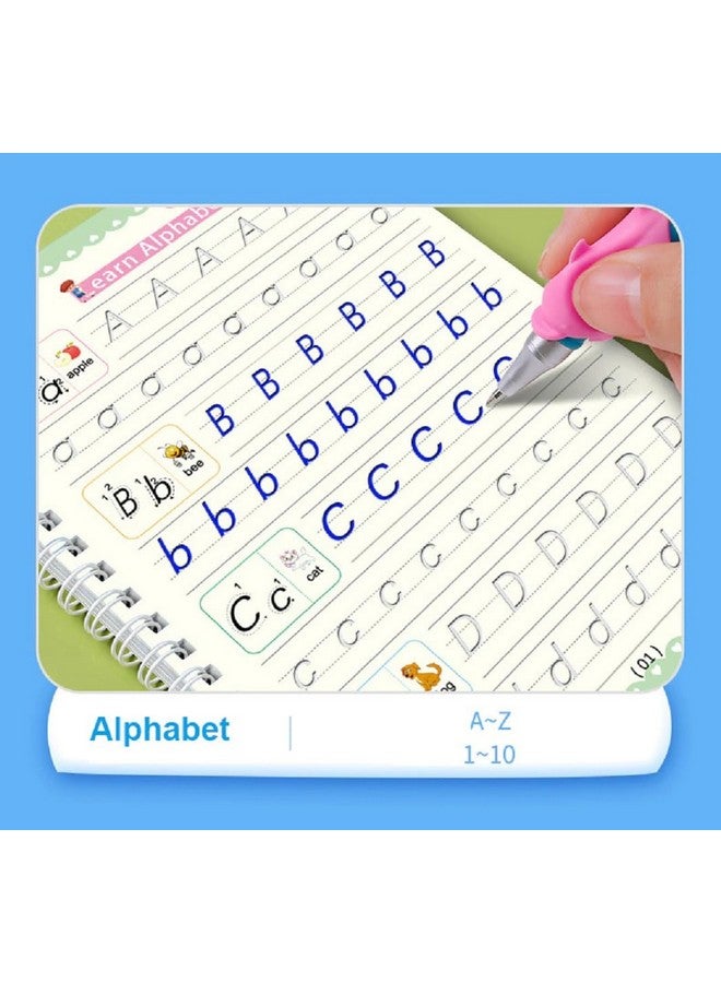 vGRASSP VGRASSP Magic Writing Copybook Doodle and Scribble Toy Book Set Plastic and Cardboard Made Fun Learning Toy with 4 Toy Books 1 Pen 10 Refills 1 Grip - Early Learners Boys and Girls  - Image 3