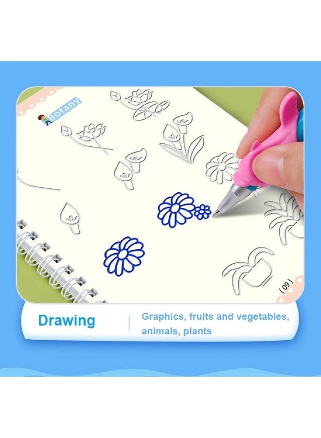 vGRASSP VGRASSP Magic Writing Copybook Doodle and Scribble Toy Book Set Plastic and Cardboard Made Fun Learning Toy with 4 Toy Books 1 Pen 10 Refills 1 Grip - Early Learners Boys and Girls  - Image 5