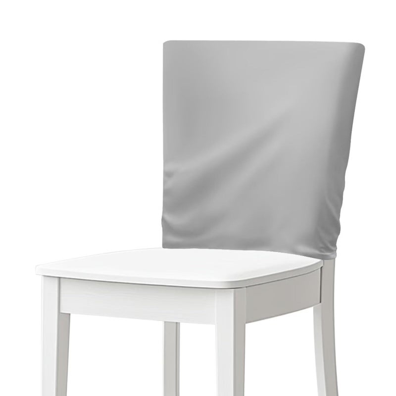 Cugasmaru Grey Cover for Chair Back Dining Chair Covers Set of 4 Soft Chair Back Covers Stretchable High Back Chair Aesthetic Cover Back Chair Covers Washable Dining Room Chair Covers 20 x 19 Inch - Image 1