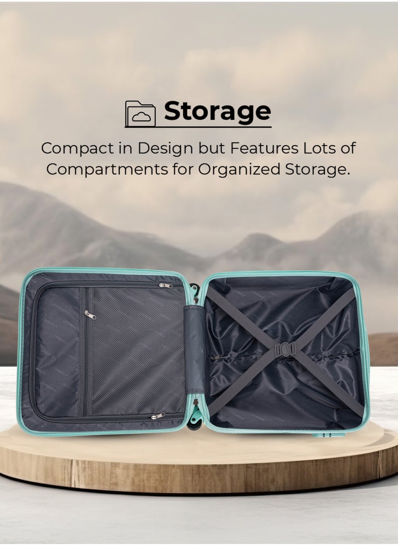 Stargold Single Hardside Spinner 4 Wheels Cabin Trolley Luggage With Number Lock 16 Inches  - Image 5