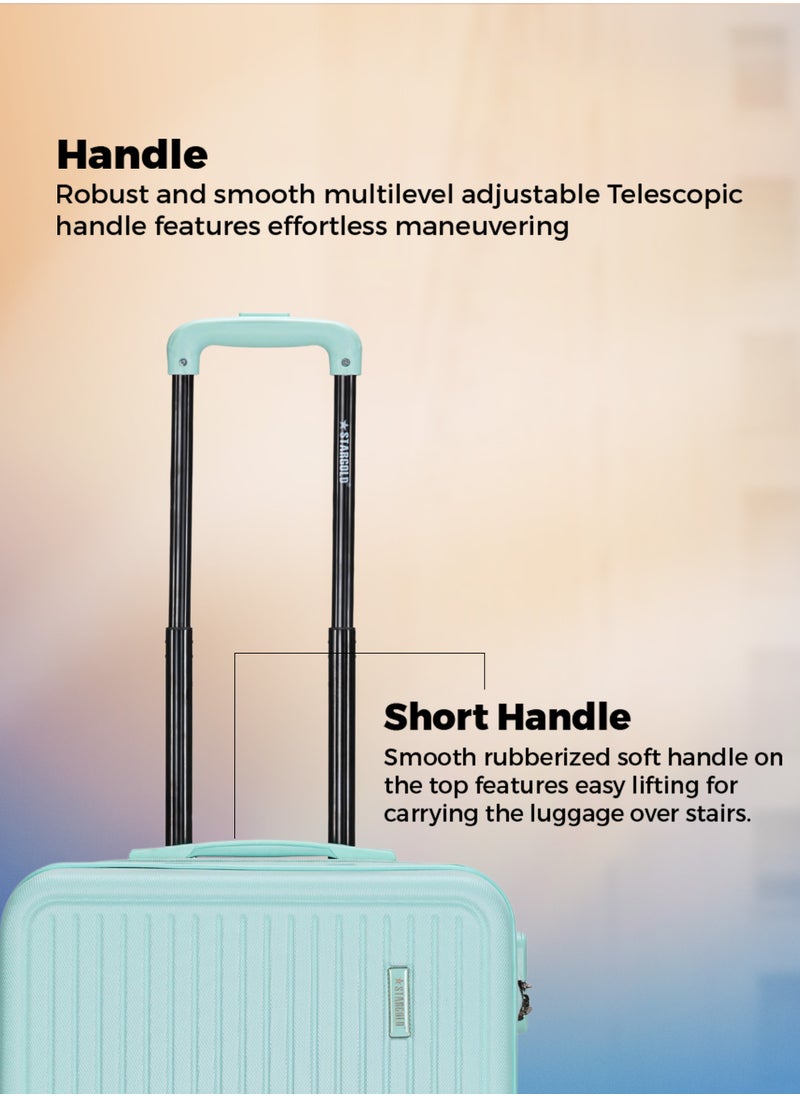 Stargold Single Hardside Spinner 4 Wheels Cabin Trolley Luggage With Number Lock 16 Inches  - Image 2