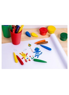 Creativity for Kids Creativity for Kids Little Creatives 6 Easy Grip Finger Crayons - Toddler-Friendly Art Supplies, Non-Toxic Crayons for Kids, Creative Play, Gift for Children  - Image 4